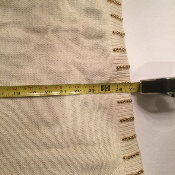 Victoria Harbour Vintage Sweater W/ Gold Bead Embellishments Size L - Picture 11 of 11